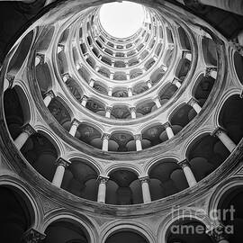 Inside the Leaning Tower BW by Elisabeth Lucas