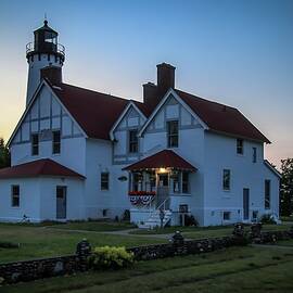 Iroquois Point Light at Sunset by Deb Beausoleil