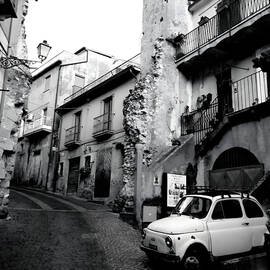 Italian Town in Black and White by Leufia Rea
