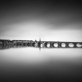 Jacques Gabriel bridge, Loire river. Blois, France by Stefano Orazzini