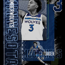 Malik Beasley Basketball Paper Poster Timberwolves - Malik Beasley -  Posters and Art Prints