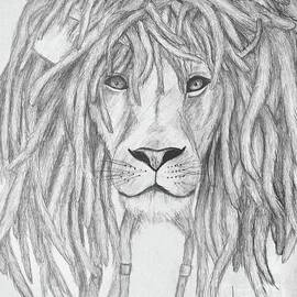 Jamaican Lion with dredlocs  by Phillip Villarreal