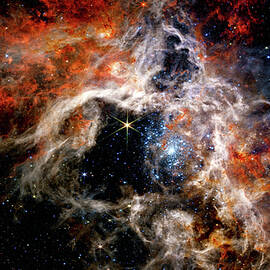 James Webb Space Telescope - Tarantula Nebula - NIRCam Image - Enhanced Version by Eric Glaser