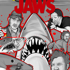Jaws character collage by Gary Niles