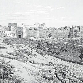 Jerusalem Walls in 1884