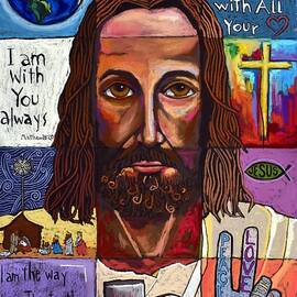 Jesus Christ Collage by David Hinds