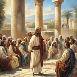 Jesus Preaches In Capernaum by Donna Kennedy