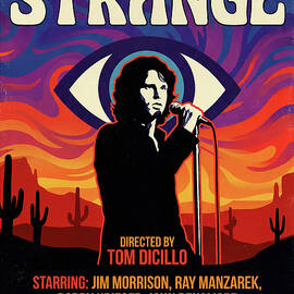 Jim Morrison Psychedelic - When You're Strange - Minimal Movie Poster - Retro Film Poster - Vintage by SampadArt Gallery