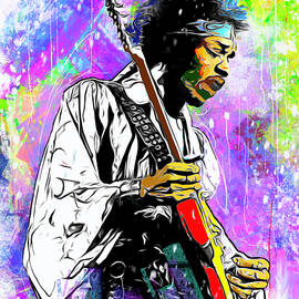 Jimi In action by Boghrat Sadeghan