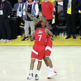 Kawhi Leonard and Kyle Lowry by Joe Murphy