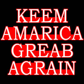 Keem Amarica Greab Agrain Misspelled Anti Trump by Flippin Sweet Gear