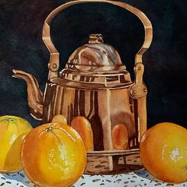 Oranges and Copper Kettle by Lillian Bell