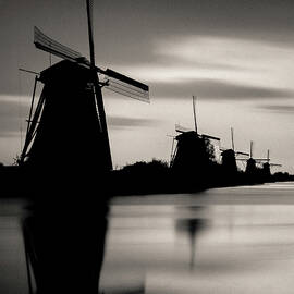 Kinderdijk Silhouette by Dave Bowman
