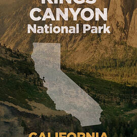 Kings Canyon National Park in California Travel Poster Series of National Parks Number 38 by Design Turnpike