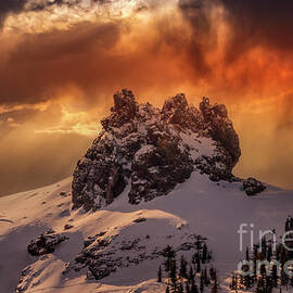 Kirkwood Rock Winter Storm by Mitch Shindelbower