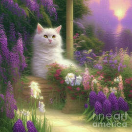 Kitten in the Garden by Tina Uihlein