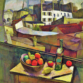 Knife and Fruit in Front of the Window - Digital Remastered Edition by Diego Rivera