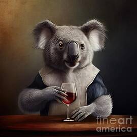 koala having drink by N Akkash