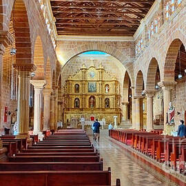 La Iglesia de la Inmaculada Concepcion - Barichara - Colombia - interior by Miriam Danar