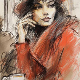 Lady in Red by Dragica Micki Fortuna