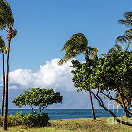 Lahaina Roads and Molokai under Clouds by Craig A Walker