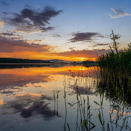 Lake Angersjon Sunset by Nando Lardi