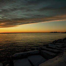 Lake Michigan Sun rise scene by Sven Brogren