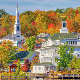 Lake Winnipesaukee Fall Colors in Meredith New Hampshire  by Juergen Roth