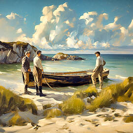 Launching The Boat by Conor McGuire