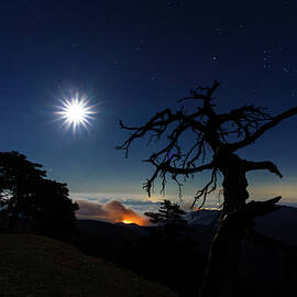 Laurel Knob Overlook under the stars by Serge Skiba