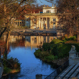 Lazienki Park With Palace On The Isle In Warsaw by Artur Bogacki