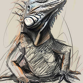 Lazy Lizard by Matt Black