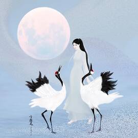 Legend Xianhe, The Immortal Crane  by Ammi Fong