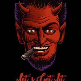 Lets Get Lit Devil Satan Sin by Flippin Sweet Gear