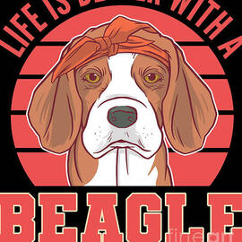 Life is better with a Beagle Dog by Alessandra Roth