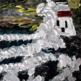 Lighthouse in the Storm by Donna RuchChacon