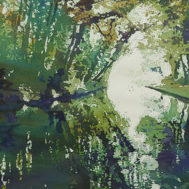 Llangollan Canal Reflected II by Jenny Armitage