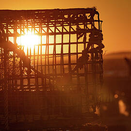 Lobster Traps in the Sunset by Denise Kopko