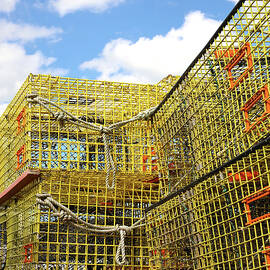 Lobster Traps Piled To The Sky by Allen Beatty