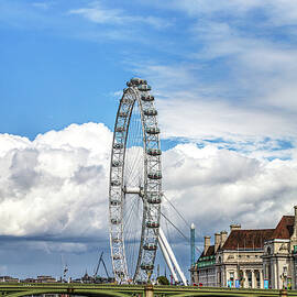 London Eye And Westminster Bridge by Paul Thompson