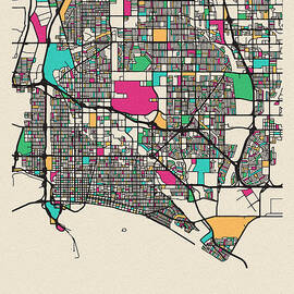 Long Beach, New York City Map by Inspirowl Design