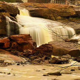 Long Exposure of Reedy River Falls by Denise Harty