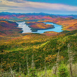 Lookin down on Lake Placid by Mark Papke
