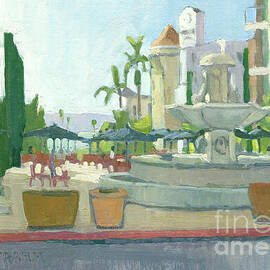 Looking Towards San Diego Harbor Through Piazza della Famiglia - San Diego, California by Paul Strahm
