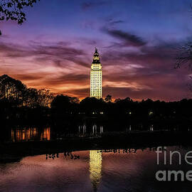 Louisiana Capitol Building at Sunset by Scott Pellegrin