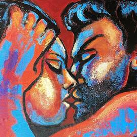 Lovers - Valentines Kiss 1 by Carmen Tyrrell