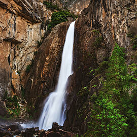 Lower Yosemite Falls, California - Horizontal by Abbie Matthews