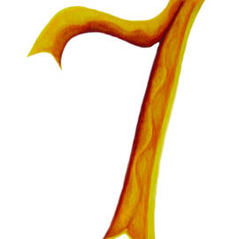 Lucky Number Seven Symbole by Iris Richardson