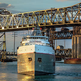 M/V Cuyahoga in the Port of Chicago by Christine Douglas