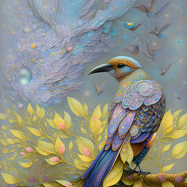 Magical Milkyway Mockingbird by Marilyn DeBlock
